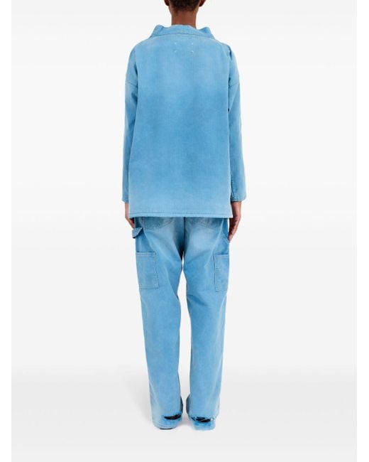 Maison Margiela Blue Corduroy Blouse