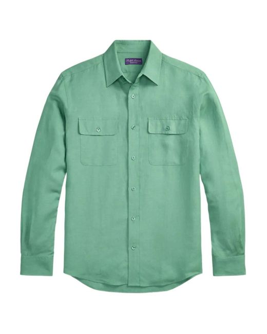 メンズ Ralph Lauren ロングスリーブ シャツ Green