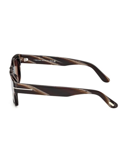 Tom Ford Brown Square-Frame Sunglasses for men