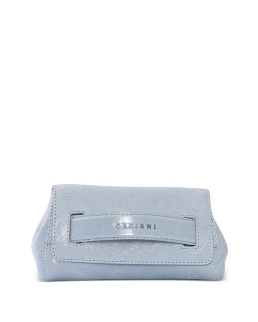 Orciani Blue Pochette Bleue