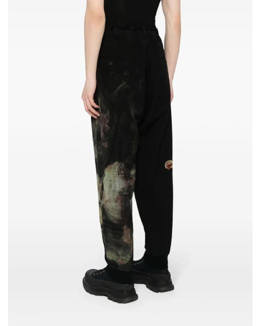 Yohji Yamamoto Black A Nightmare Tapered Trousers for men