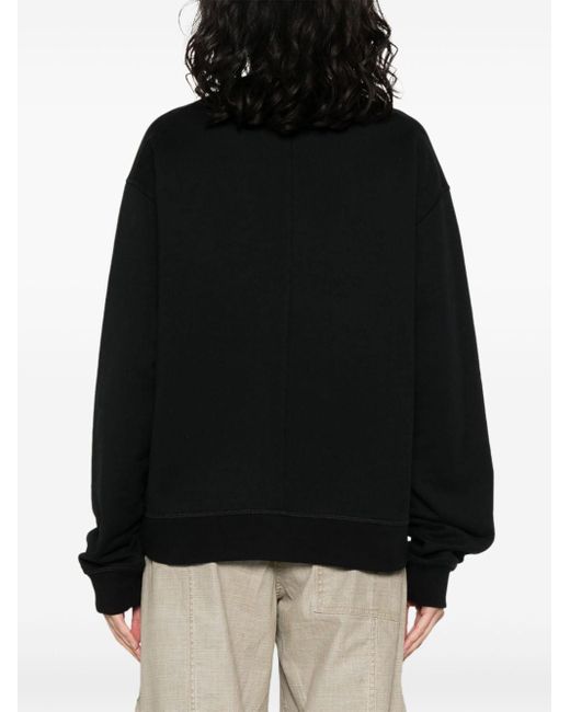 DSquared² Black Crystal-embellished Cotton Sweatshirt