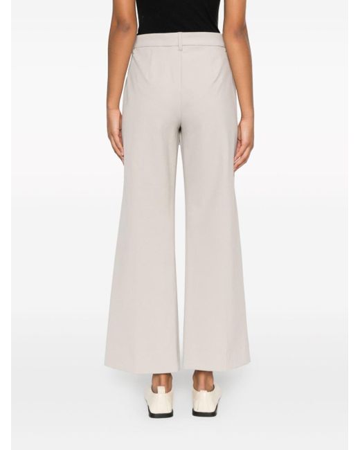 Max Mara Natural Cropped Flared Trousers