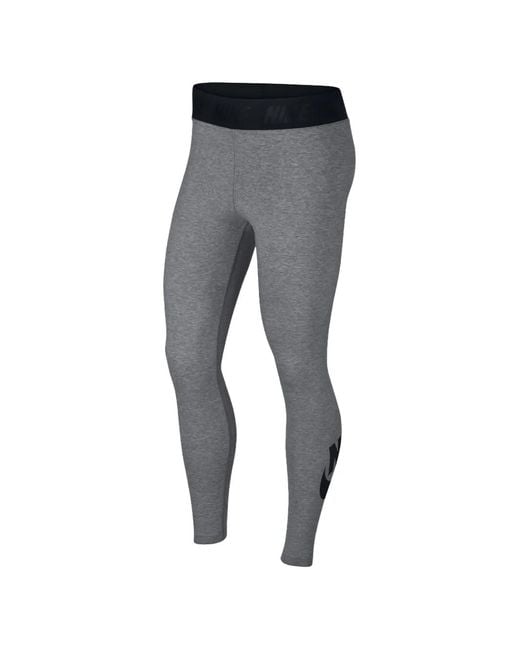 Nike Gray Leg-A-See High-Rise Leggings