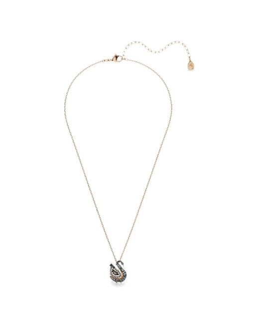Swarovski White Swan Crystal-Embellished Necklace