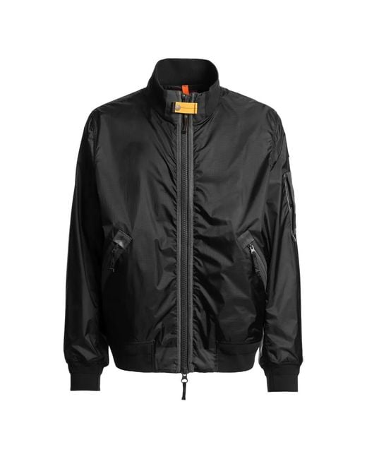 Parajumpers Black Zip-Up Bomber Jacket for men
