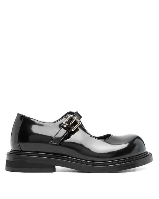 Moschino Mary Jane Leren Ballerina's in het Black