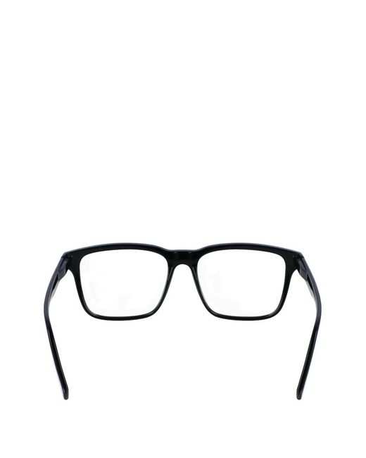 Lacoste Black Square-Frame Glasses for men