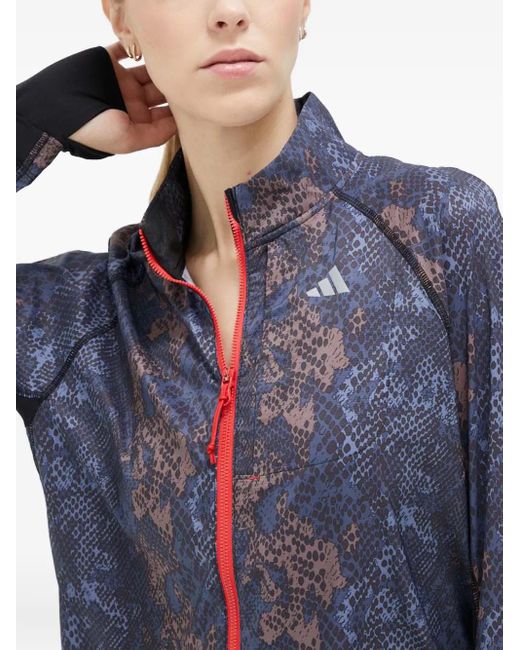 Adidas Blue Fast Iteration Zip-Up Jacket