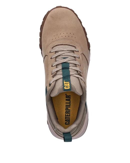 Caterpillar Brown Panelled Trainers for men