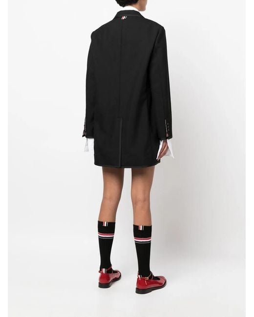 Thom Browne Black Longline Single-Breasted Blazer