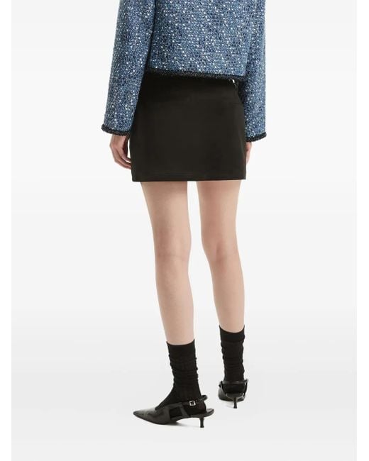 B+ AB Mini-Rok Met Zijzak En Ceintuur in het Black