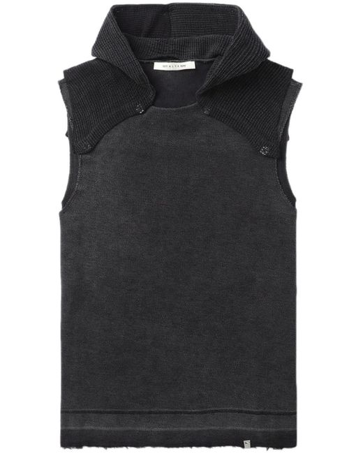 1017 ALYX 9SM Black Inside-out Hooded Vest for men