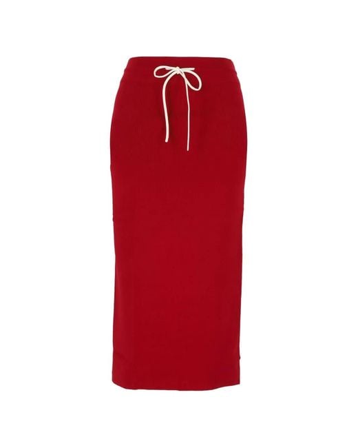 Patrizia Pepe Rok Met Split in het Red