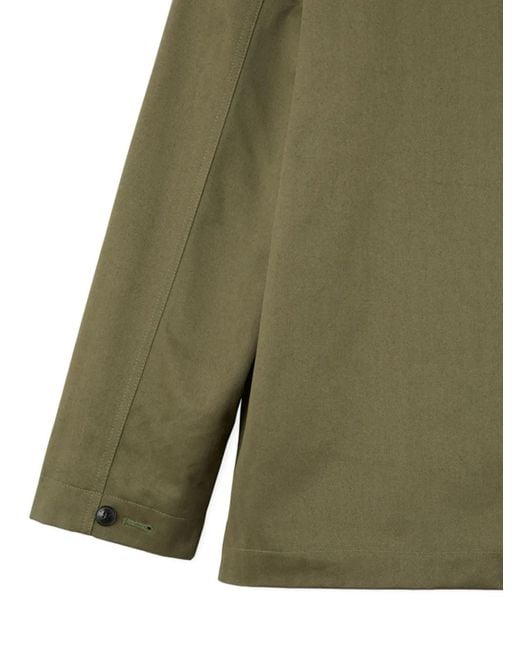 Fortela Green Solomonf Patch-Pockets Padded Overshirt for men