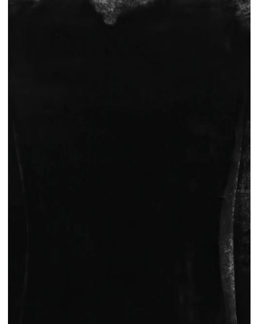 ROTATE BIRGER CHRISTENSEN Black Train-Detail Dress