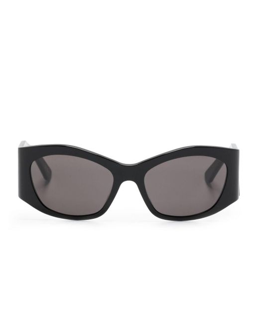 Balenciaga Gray Rectangle-frame Sunglasses