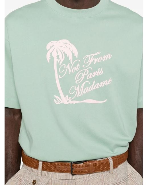 Drole de Monsieur Green Not From Paris Madame T-Shirt for men