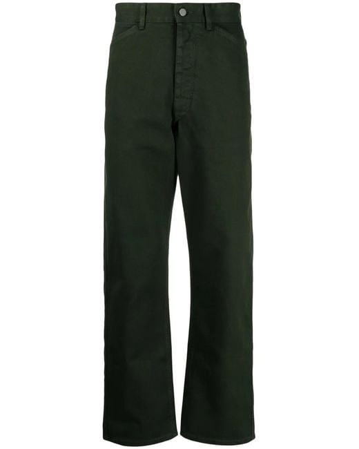 メンズ Lemaire ミッドライズ ストレートジーンズ Black