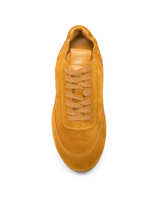 Liviana Conti Orange Suede Panelled Sneakers