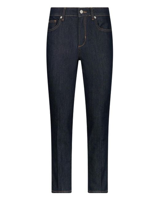 Liu Jo Blue Cropped Skinny Jeans
