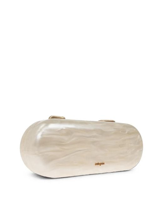 Cult Gaia Natural Ilaria Clutch
