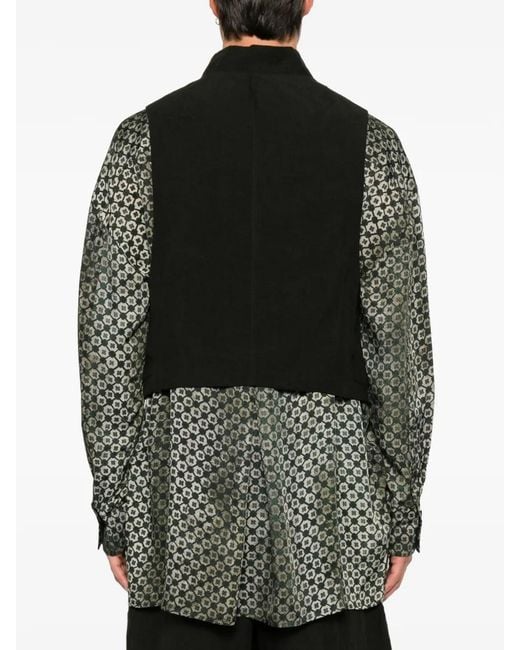 Chaleco Con Cierre De Botones Ziggy Chen de hombre de color Black