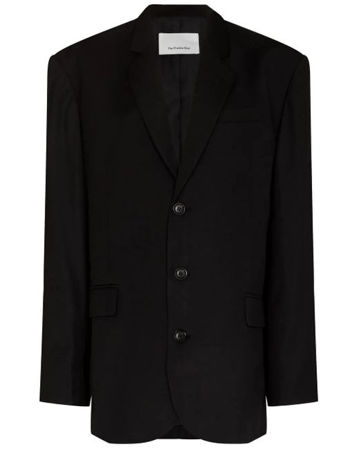 Frankie Shop Black Gelso Oversized Blazer