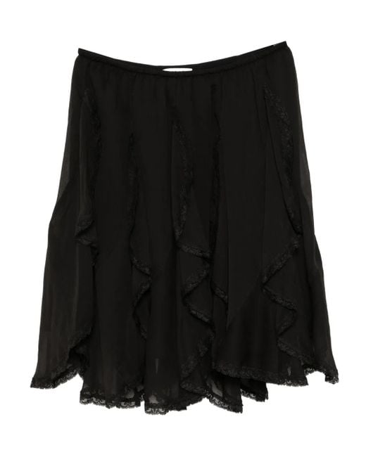 B+ AB Black Ruffled Skirt