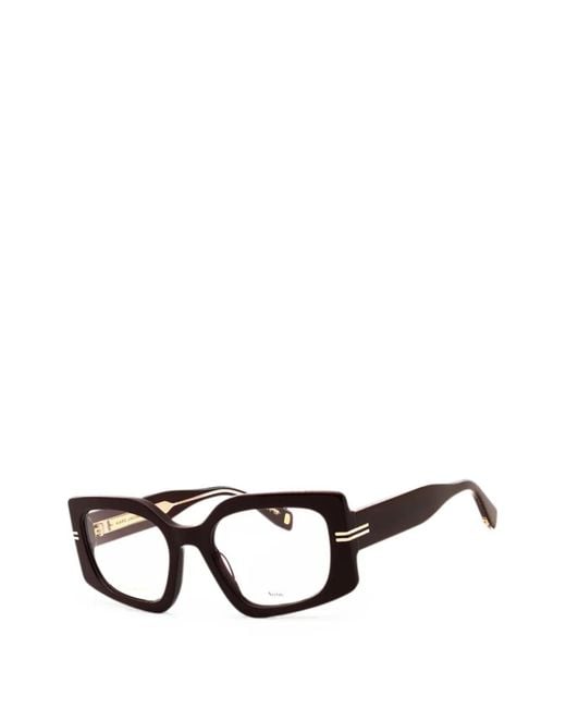 Marc Jacobs Black Rectangle-Frame Glasses