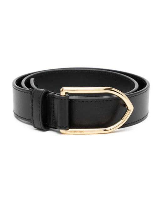 Jacquemus Black Leather Belt By