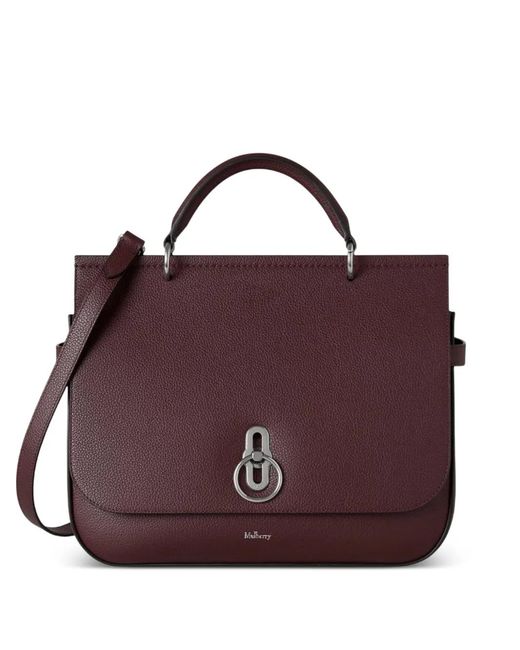 Mulberry Purple Amberley Top Handle Satchel
