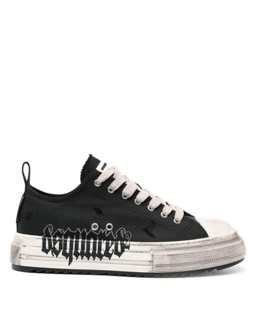 Sneakers Berlin con suola rialzata di DSquared² in Black da Uomo