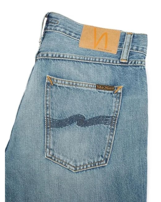 Nudie Jeans Blue Gritty Jackson Straight-Leg Jeans for men