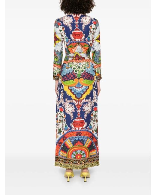 Robe de chemise imprimée Alice + Olivia Chassidy Alice + Olivia en coloris White