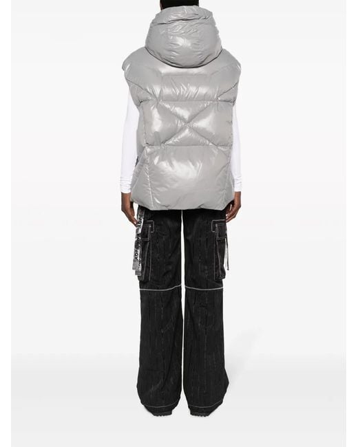 Chaleco Acolchado Con Capucha Khrisjoy de color Gray