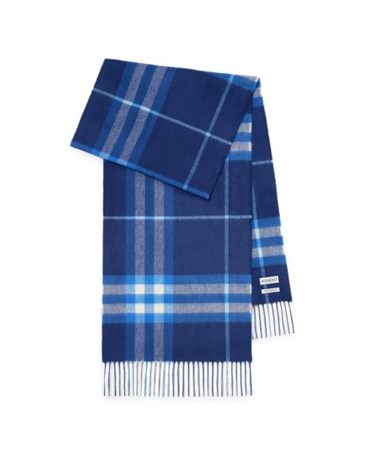 Burberry Blue Patterned Scarf