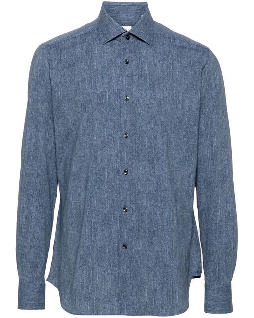 Camicia Active di Xacus in Blue da Uomo