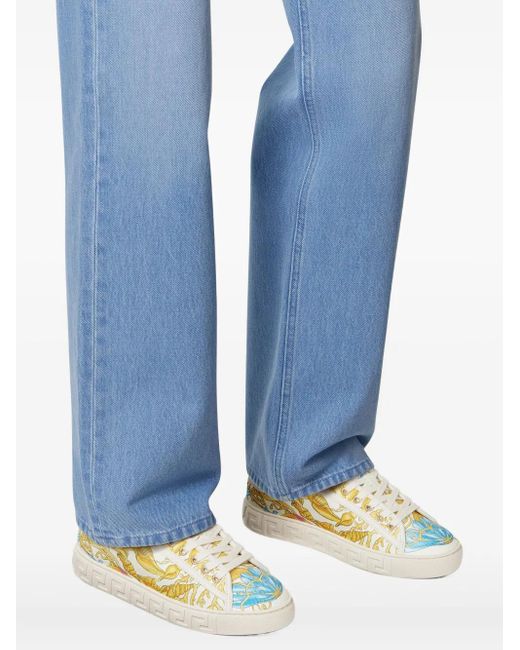 Versace Metallic Underwater Barocco Greca Sneakers