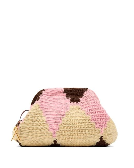 AMONG Pink Pochette Bilum En Crochet