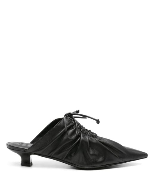 By Malene Birger Black Masey 35mm Leather Mules