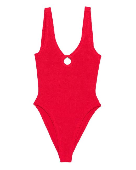 Hunza G Celine ワンピース水着 Red