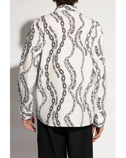 Versace Jeans Couture White Chain Couture Shirt for men