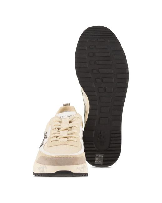 Premiata White Nous 8064 Lace-Up Logo-Detail Sneakers for men
