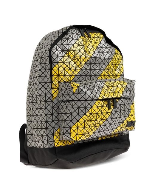 Issey Miyake Black Daypack Autobahn Geometric-Print Backpack for men