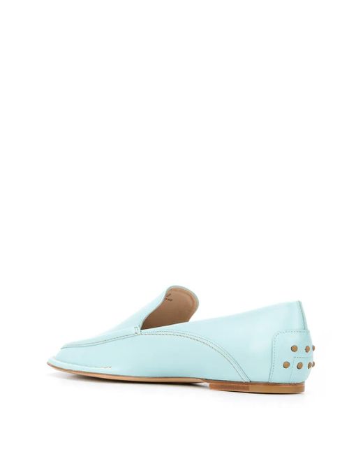 Tod's Blue Classic Leather Loafers