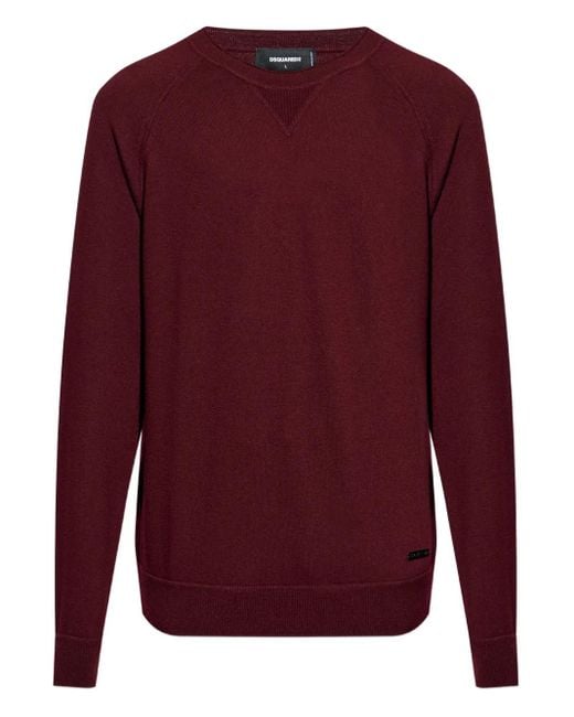 DSquared² Trui Met Raglanmouwen in het Red voor heren