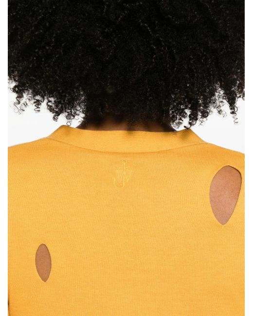 J.W. Anderson Yellow Cardigan Fendu