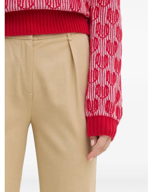 Patterned Sweater Benetton en coloris Red
