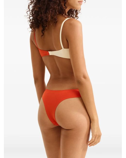 Eres Red Dualité Bikini Top